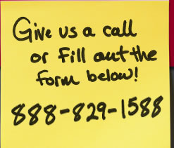 Call 1-888-829-1588 today!